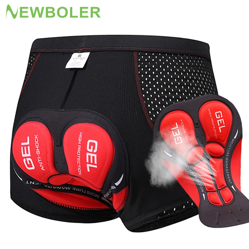 NEWBOLER велосипедные шорты ды – обзор и цена Padded Cycling Shorts 5D Gel