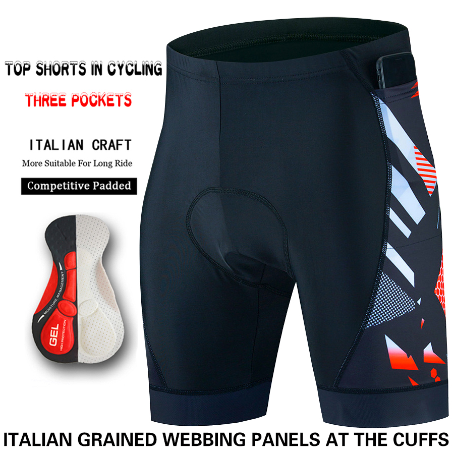 Велосипедные шорты с тремя кар – обзор и цена Padded Cycling Shorts 5D Gel